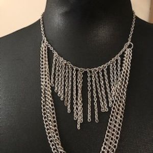 2/$10 Chain Link Fringe Necklace
